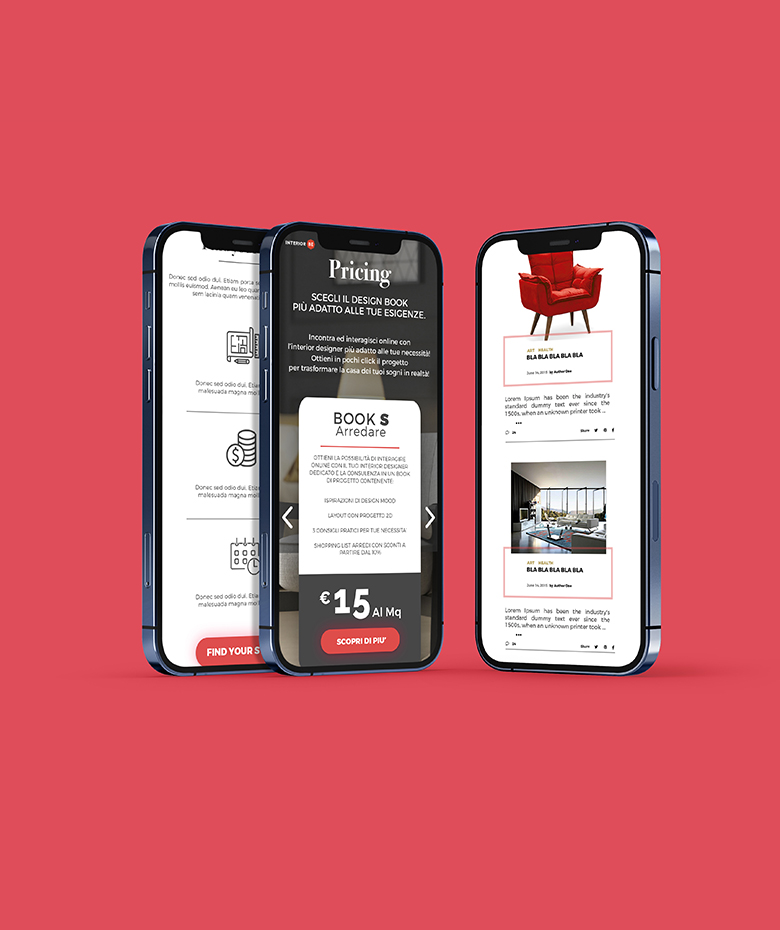 InteriroBe Website Mobile